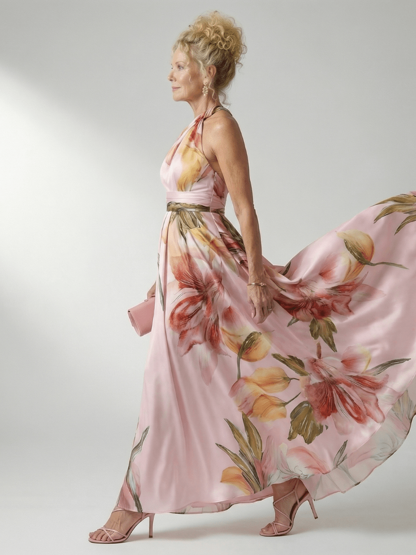 Amiel | Vestido Maxi Floral Ligero - SC