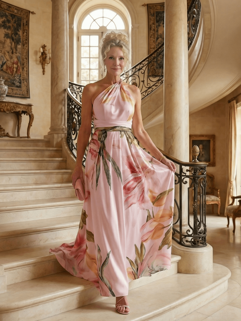 Amiel | Vestido Maxi Floral Ligero - SC