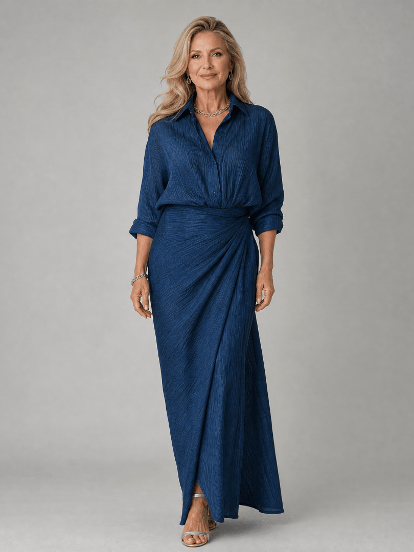 Mirque | Vestido Maxi de Manga Larga - SC