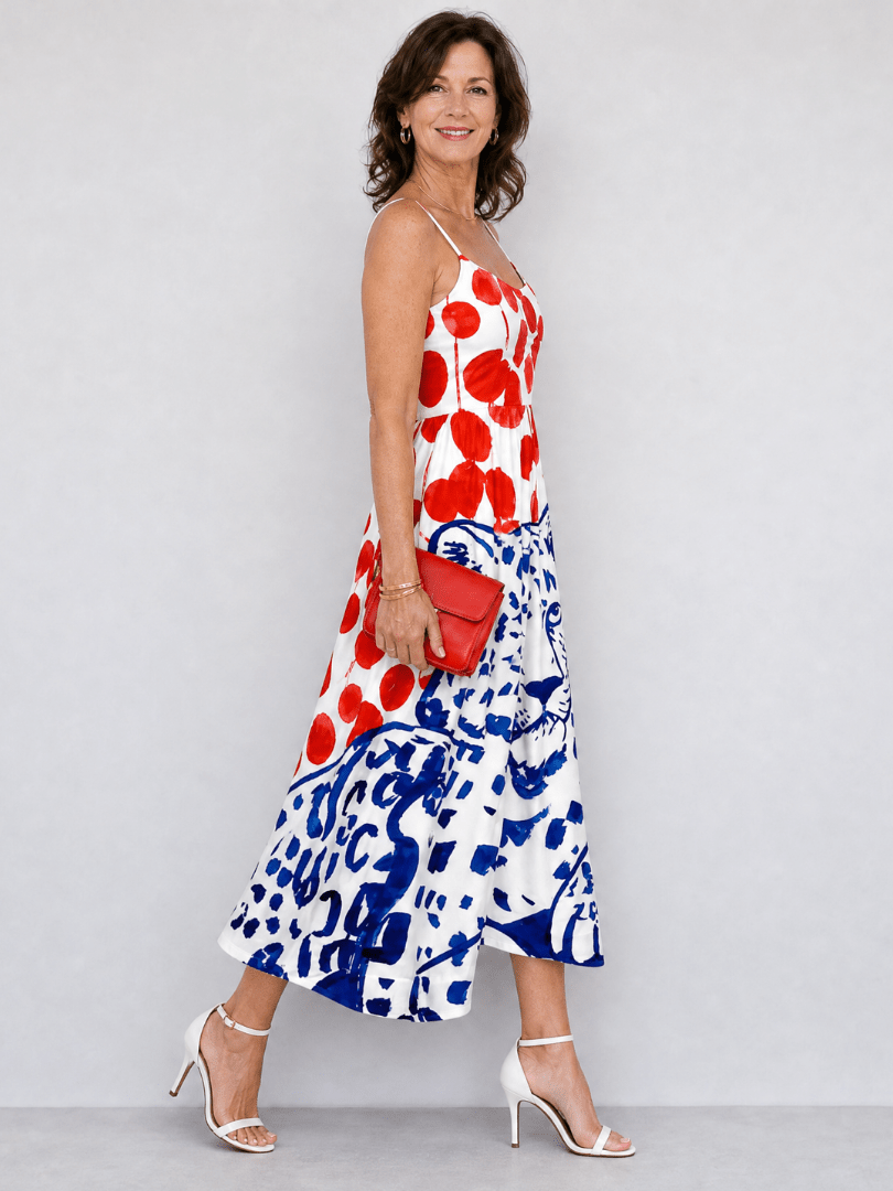 Zarelia | Vestido Midi con Estampado de Leopardo - SC