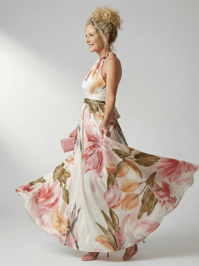 Amiel | Vestido Maxi Floral Ligero - SC