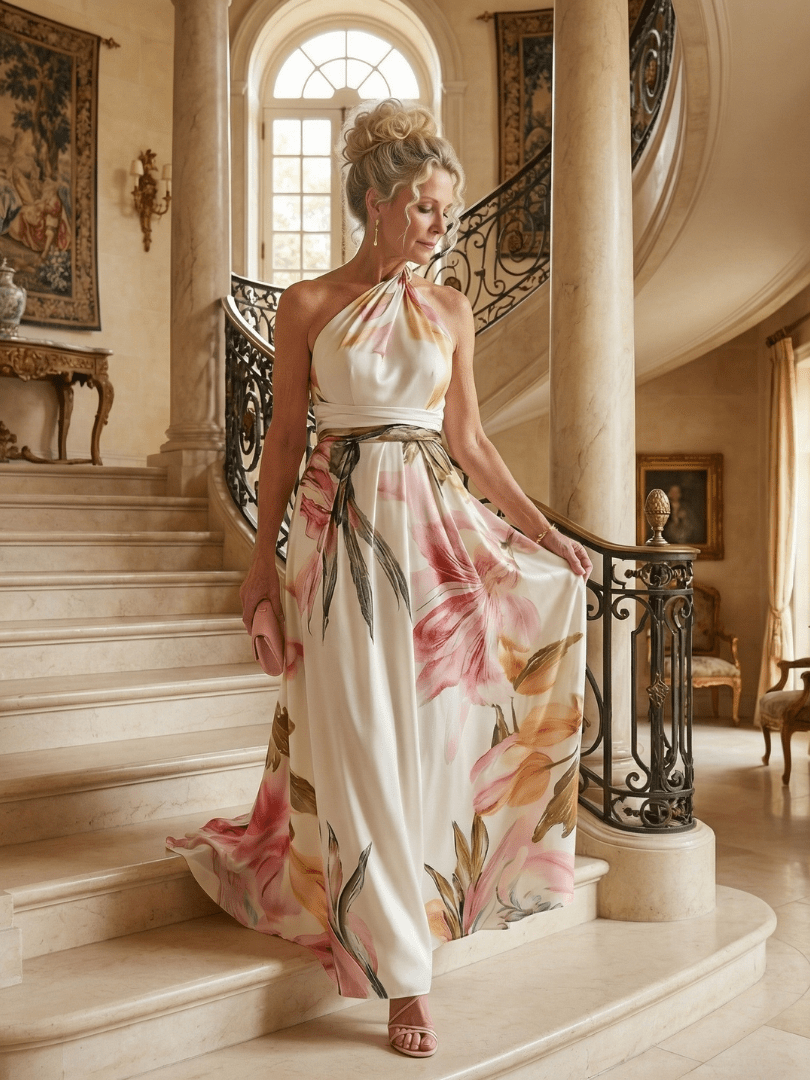 Amiel | Vestido Maxi Floral Ligero - SC