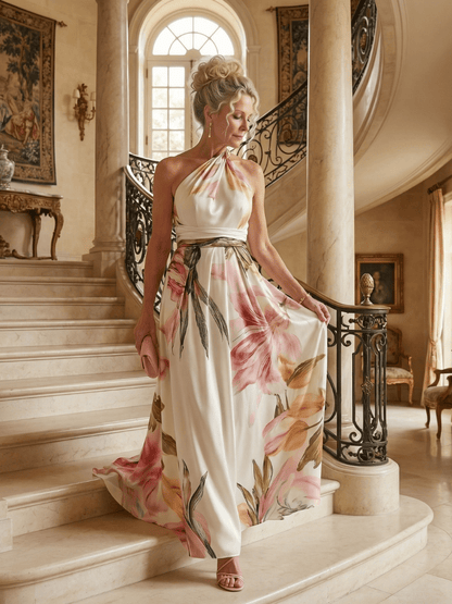 Amiel | Vestido Maxi Floral Ligero - SC