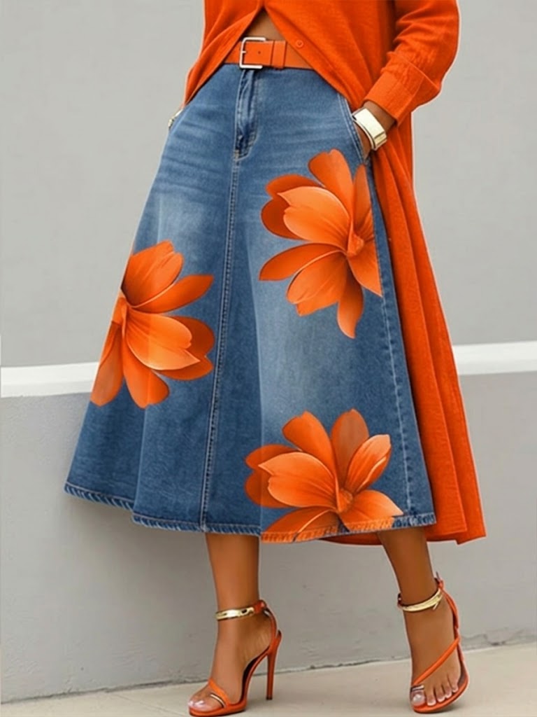 FLORENCIA | Falda Larga + Camisa GRATIS - SC
