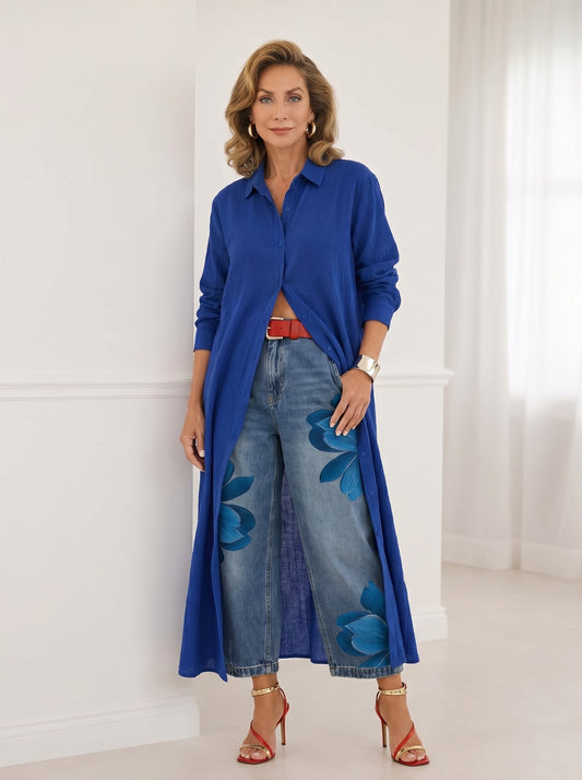 FLORA | Jeans Anchos + Camisa GRATIS - SC