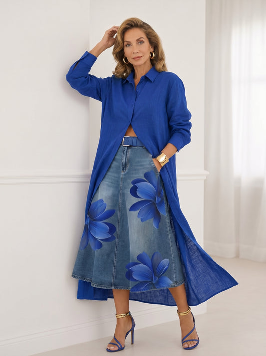 FLORENCIA | Falda Larga + Camisa GRATIS - SC