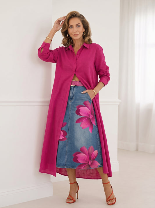 FLORENCIA | Falda Larga + Camisa GRATIS - SC