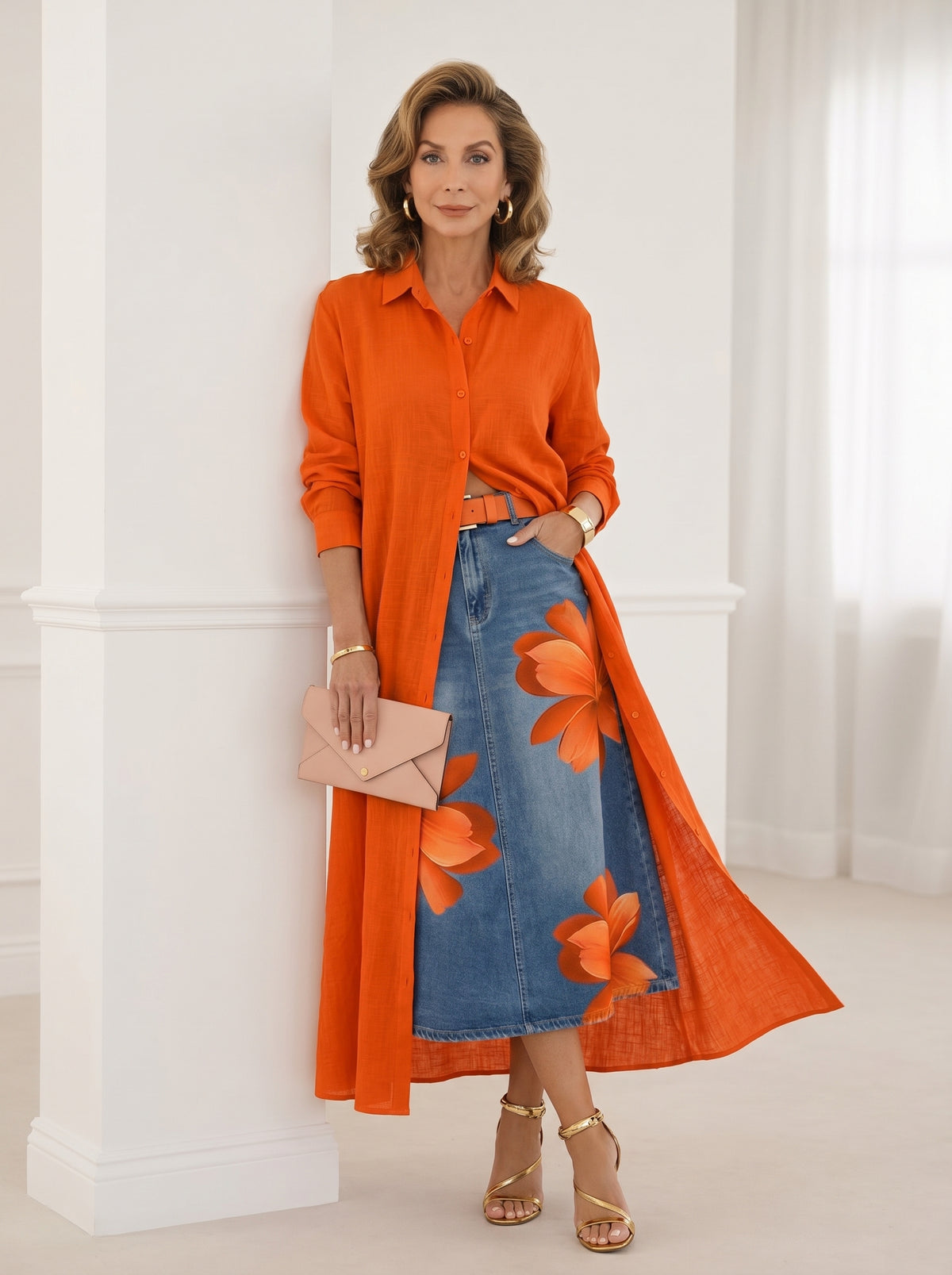 FLORENCIA | Falda Larga + Camisa GRATIS - SC