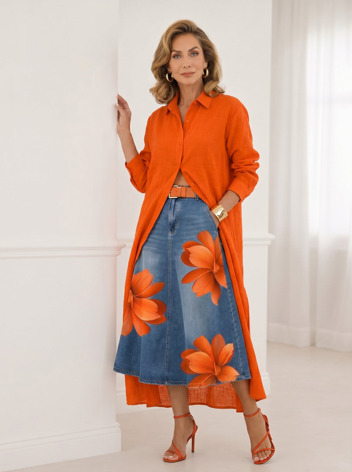 FLORENCIA | Falda Larga + Camisa GRATIS - SC