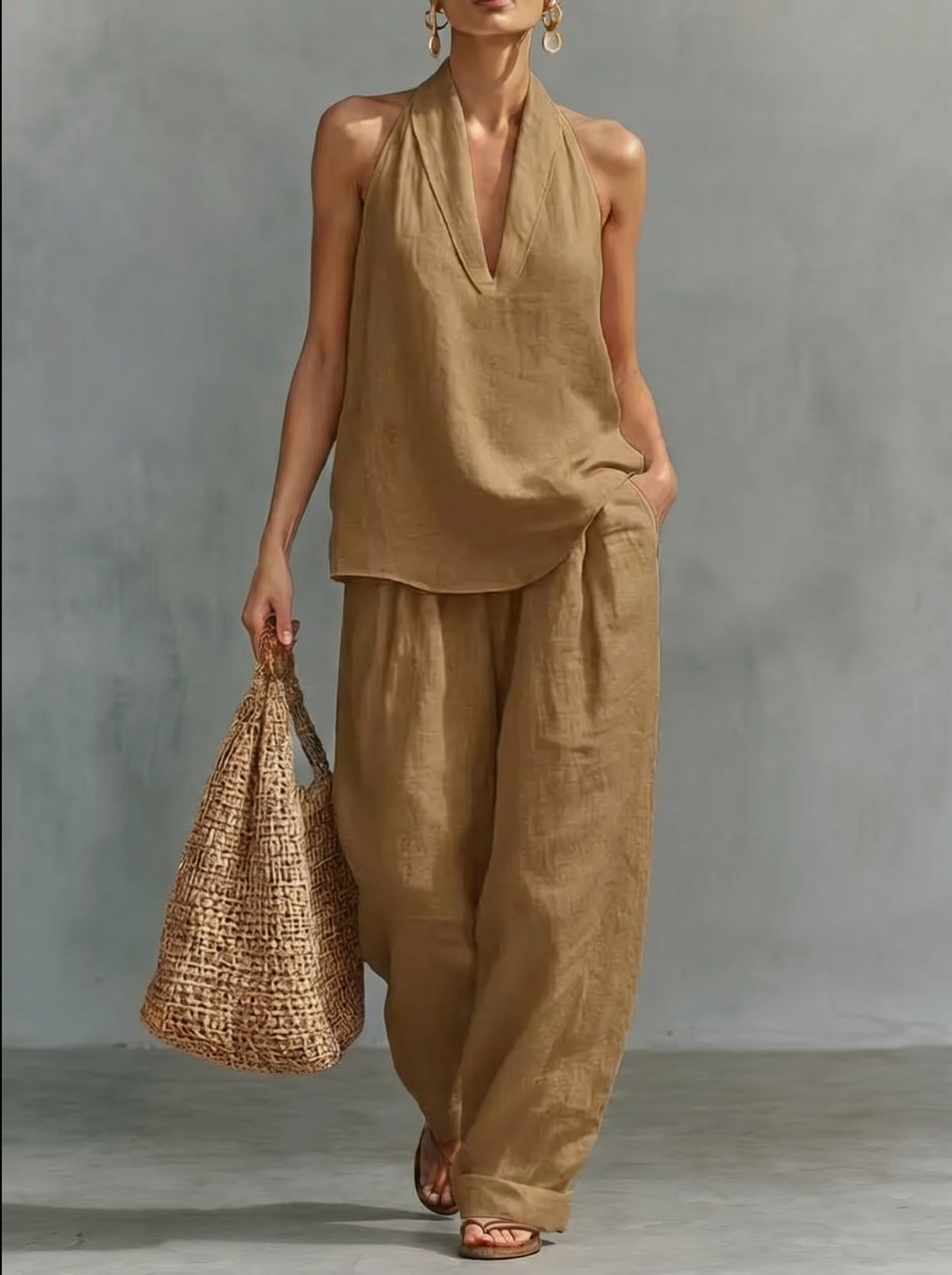 Itzel | Conjunto Casual Sin Mangas - SC