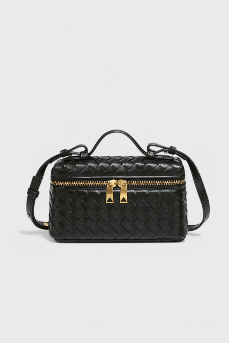 Bolso Mini Woven Milla con Acentos Dorados - SC