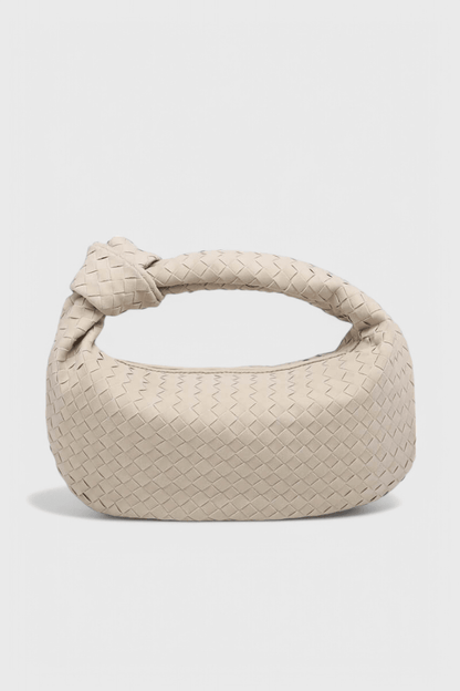 Bolso Tejido Mediano Lila con Detalle de Nudo - SC