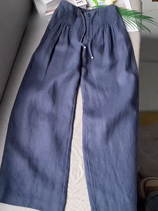 Aitana | Pantalones Anchos de Algodón y Lino - SC
